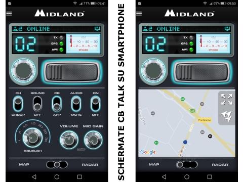 Midland Dual Mike 4 pin   Bluetooth   CB Talk