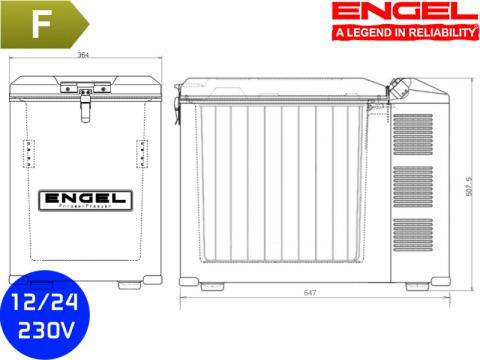 Frigorifero a compressore   Engel MD45F  Combi
