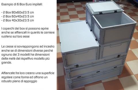 Box Euro sovrapponibile    40x30x23 5 cm