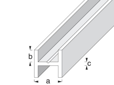Profilato sezione H   100 cm 